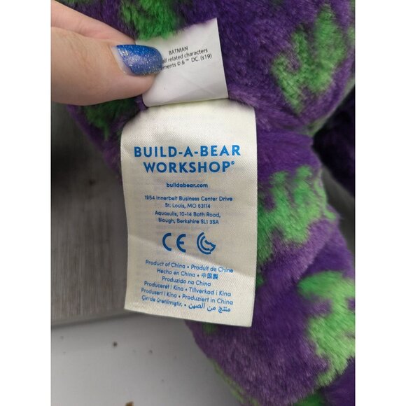 Build A Bear The Joker Purple Green Plush 18" No Clothes - Picture 5 of 7